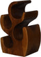 HSM Collection-Staand Wijnrek Vins 4 Flessen-26x16x40-Bruin-Munggur