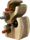 HSM Collection-Staand Wijnrek Vins 4 Flessen-26x16x40-Naturel-Munggur