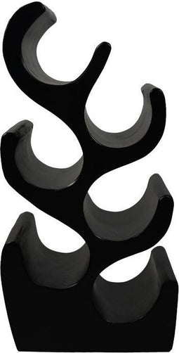 HSM Collection-Staand Wijnrek Vins 6 Flessen-27x20x51-Zwart-Munggur