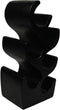 HSM Collection-Staand Wijnrek Vins 6 Flessen-27x20x51-Zwart-Munggur