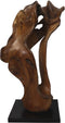 HSM Collection-Staande Deco Abstract Medium -40x40x95-Naturel/Zwart-Teak/Metaal