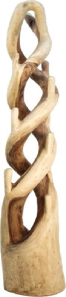 HSM Collection-Staande Kapstok Dubbel-30x30x190-Naturel-Munggur