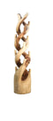 HSM Collection-Staande Kapstok Dubbel-30x30x190-Naturel-Munggur