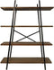 HSM Collection stellingkast met 4 planken - teak/metaal