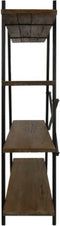 HSM Collection stellingkast met 4 planken - teak/metaal