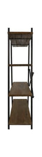 HSM Collection stellingkast met 4 planken - teak/metaal