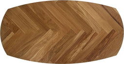 HSM Collection - Tafelblad Fishbone Danish - 130x80x3 - Naturel - Eiken