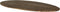 HSM Collection Tafelblad ovaal - 180x100 cm - vintage - teak