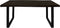 HSM Collection-Rechthoekig Tafelblad Soho-180x90x4-Zwart-Acacia