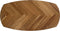 HSM Collection Tafelblad Visgraat Danish 120cm Zwart Eiken