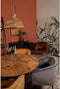 HSM Collection Tafelblad Zurich - ø140 cm - swiss edge - acaciahout