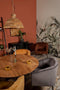 HSM Collection Tafelblad Zurich - ø140 cm - swiss edge - acaciahout
