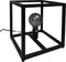 HSM Collection Tafellamp Fremont vierkant frame - 26x26x26 - Gepoedercoat zwart - Metaal