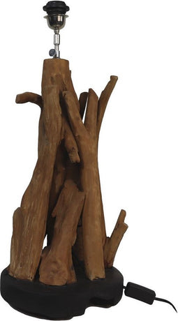 HSM Collection - Tafellamp - Naturel/zwart - Teak