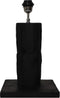 HSM Collection-Tafellamp Rond-25x25x50-Zwart-Teak