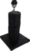 HSM Collection-Tafellamp Rond-25x25x50-Zwart-Teak