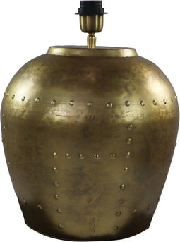 HSM Collection-Tafellamp Small Met Nagels-30x30x40-Goud-Metaal