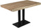 HSM Collection-Tafelonderstel 2 Pilaren-60x35x70 (60x60mm)-Zwart-Metaal