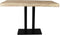 HSM Collection-Tafelonderstel 2 Pilaren-60x35x70 (60x60mm)-Zwart-Metaal