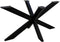 HSM Collection-Tafelonderstel Spider-125x62x72 (80x40mm)-Zwart-Metaal