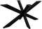HSM Collection-Tafelonderstel Spider-125x62x72 (80x40mm)-Zwart-Metaal