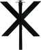 HSM Collection-Tafelonderstel Spider-125x62x72 (80x40mm)-Zwart-Metaal