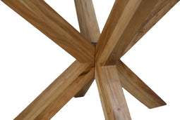 HSM Collection-Tafelonderstel Spider-140x75x72-Naturel-Acacia