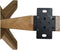 HSM Collection-Tafelonderstel Spider-140x75x72-Naturel-Acacia