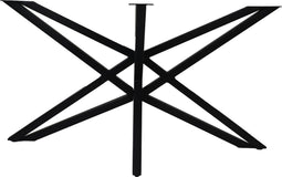 HSM Collection-Tafelonderstel Spider-140x80x72 (40x40mm)-Zwart-Metaal