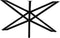 HSM Collection-Tafelonderstel Spider-140x80x72 (40x40mm)-Zwart-Metaal