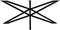 HSM Collection-Tafelonderstel Spider-180x80x72 (40x40mm)-Zwart-Metaal