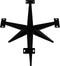 HSM Collection-Tafelonderstel Spider Angle-80x80x72 (60 mm)-Zwart-Metaal