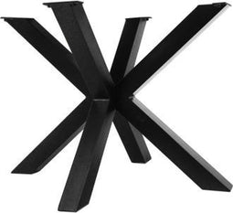 HSM Collection-Tafelonderstel Spider Oakland-100x80x72 (75x75mm)-Zwart-Metaal