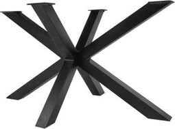 HSM Collection-Tafelonderstel Spider Oakland-130x90x72 (75x75mm)-Zwart-Metaal