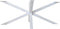 HSM Collection-Tafelonderstel Spider Oakland-180x80x72-Wit-Metaal