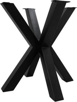 HSM Collection-Tafelonderstel Spider Oakland-70x70x72 (75x75mm)-Zwart-Metaal