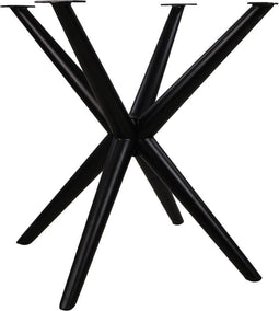 HSM Collection-Tafelonderstel Spider Oakland-75x75x72 (65x65mm)-Zwart-Metaal