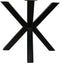 HSM Collection-Tafelonderstel Spider Oakland-80x80x72-Zwart-Metaal