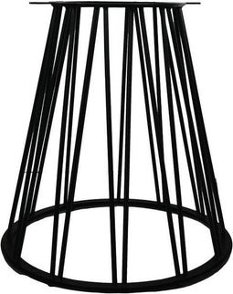 HSM Collection-Tafelonderstel Trapezium-70x40x74-Zwart-Metaal