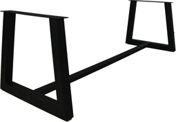 HSM Collection-Tafelonderstel Trapezium + Balk-70-85x72x7,5-Zwart-Metaal