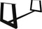 HSM Collection-Tafelonderstel Trapezium + Balk-70-85x72x7,5-Zwart-Metaal