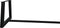 HSM Collection-Tafelonderstel Trapezium + Balk-70-85x72x7,5-Zwart-Metaal