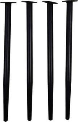 HSM Collection-Tafelpoot Conish S/4 Ventura-ø4x72-Zwart-Metaal