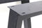 HSM Collection-Tafelpoot Model U S/2-60-80x14x72 (8x4)-Zwart-Metaal
