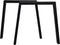 HSM Collection-Tafelpoot Model U S/2-60-80x14x72 (8x4)-Zwart-Metaal