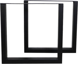 HSM Collection-Tafelpoot Model U S/2-70x10x69 (10x5)-Zwart-Metaal
