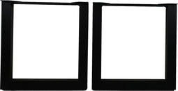 HSM Collection-Tafelpoot Model U S/2-70x10x72 ( 75x75 mm )-Zwart-Metaal