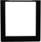 HSM Collection-Tafelpoot Model U S/2-70x10x72 ( 75x75 mm )-Zwart-Metaal