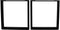 HSM Collection-Tafelpoot Model U S/2-70x8x72 (80x40 mm)-Zwart-Metaal