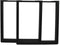 HSM Collection-Tafelpoot Model U S/2-70x8x72 (80x40 mm)-Zwart-Metaal